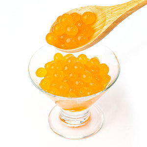 Perles de boba éclatantes saveur fruit de la passion 3,4 kg en gros de Taïwan – Billes de jus fruitées pour topping de bubble tea et milk tea – Fournitures pour magasins - Product Image 3