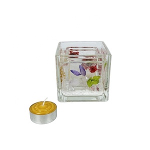 Portavelas de Gel de gelatina de cristal decorativo para fiesta en casa para vacaciones Navidad graduación cumpleaños boda celebraciones de Año Nuevo - Product Image 1