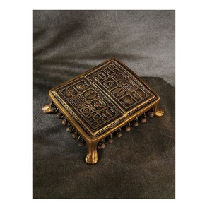 Petits tabouret en laiton massif au Design classique avec tabouret de haute qualité ou effet vieilli, pour la maison et l'hôtel - Product Image 2