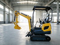 Mini-excavatrice sur chenilles CASDE de 1,2 tonne avec transmission personnalisée et moteur EPA Tier 5 pour la construction et l'agriculture