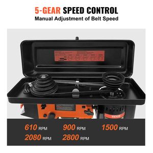 10-Inch Swing Cast Iron Frame Drill Press 3.2 Amp 5 Speed Adjustable Battery-Powered with 650/1050/1800/2350/<b>3100</b> RPM - Product Image 4