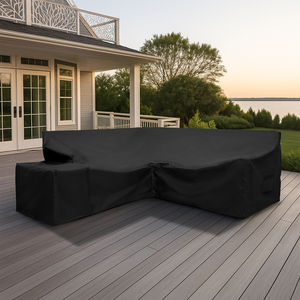 Wholesale Custom 600D Heavy Duty Oxford <b>Waterproof</b> UV Patio Furniture Covers L-Shaped Sectional <b>Sofa</b> Slipcovers Solid Modern - Product Image 6