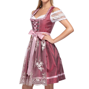 Elegante Delantal Bordado para el Festival Oktoberfest, Disfraz de Fiesta, Vestido Dirndl, Vestido Tradicional Bávaro para Mujer - Product Image 3