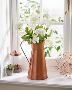 Ensemble de seaux à fleurs en métal style ferme, accent décoratif rustique pour un charme campagnard charmant - Product Image 5