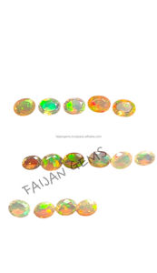 Cabujón de piedras preciosas sueltas facetadas de ópalo etíope Natural, forma de mezcla pulida, todos los tamaños para cabujón de cristal, piedra para hacer joyas - Product Image 4
