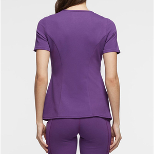 Ensemble d'uniformes infirmiers professionnels pour femmes avec pantalon de travail extensible en tissu doux pour les professionnels de la santé - Product Image 4