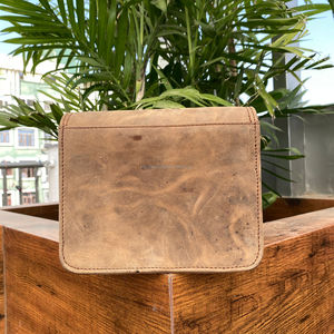 Mini bandolera de cuero de grano completo de alta calidad de lujo de fabricante personalizado, bolsos clásicos de cuero genuino Vintage para mujer - Product Image 2