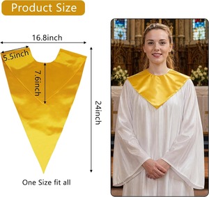 Estola de Graduación de Satén con Diseño de Borde Personalizado - Accesorio Académico Personalizado con el Año para Uso Escolar - Product Image 4