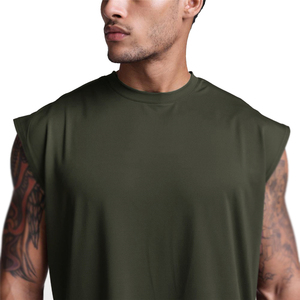 Débardeur de sport d'été pour homme en maille respirante, séchage rapide, anti-UV, coupe ample, pour fitness et musculation, épaules larges, sans manches - Product Image 2