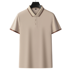 Polo de Manga Corta Blanco para Hombre, Color Sólido, Algodón Oxford, Transpirable, Diseño Casual, Cierre de Botones, Corte Regular - Product Image 3