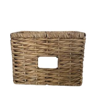 Nhat Minh MS243 Eco-Friendly Water Hyacinth Folding Rectangle Storage <b>Basket</b> for Home <b>Kitchen</b> Garden Use Bohemian Style 5-10kg - Product Image 1