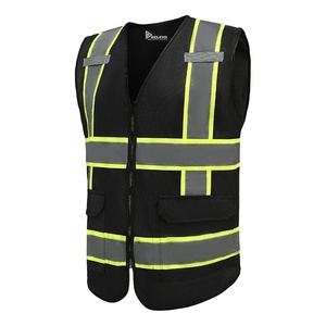 เสื้อกั๊กสะท้อนแสงนิรภัย 120 GSM โพลีเอสเตอร์ PU เสื้อกั๊กทำงานแบบมองเห็นได้ชัดเจน น้ำหนักเบา สำหรับคนทำงาน ขายส่ง - Product Image 3