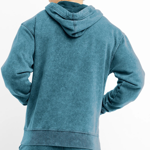 Sudaderas y hoodies para hombre, personalizadas, extragrandes, de algodón orgánico 100% forro polar, fabricante mayorista, lavado ácido para hombre - Product Image 3