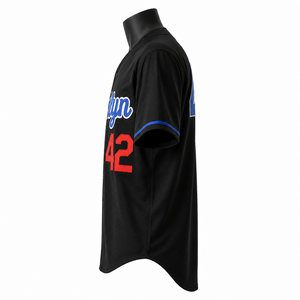Fabricante de Uniformes de Béisbol OEM ODM, Jersey Deportivo con Botones y Logotipo Personalizado - Product Image 4