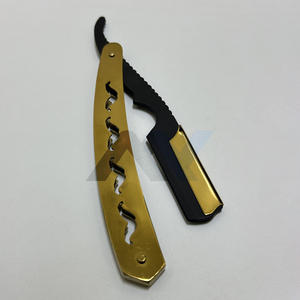 Nueva Navaja de Afeitar Plegable de Una Sola Hoja 2026, Cuchilla de Acero Inoxidable con Acabado Dorado, Cuchillas Reemplazables, Navaja de Afeitar para Hombre - Product Image 4