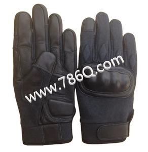 ถุงมือยุทธวิธีหนังวัวหุ้มข้อแบบแข็งถุงมือป้องกันมือตัดความต้านทาน - Product Image 1