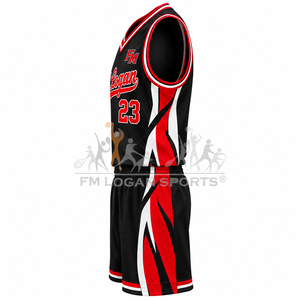 Maillots et shorts de basketball personnalisés en gros, unisexes, respirants, sans manches, uniforme d'équipe, logo personnalisé, 100% polyester, séchage rapide - Product Image 3