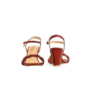 Maroon Fancy Heeled <b>Sandal</b> FN6114 - Product Image 2