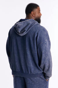 Custom Heavyweight Men's <b>Zip</b> <b>up</b> Oversized <b>Hoodies</b> ODM Cotton Blank Streetwear <b>Vintage</b> Acid Wash <b>Hoodies</b> OEM Manufacture - Product Image 6