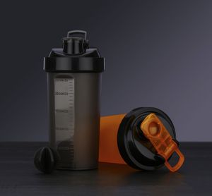 Gym <b>Sports</b> <b>Bottle</b> 700ml Reusable Eco Friendly Fitness Outdoor Direct Drinking Meal Replacement Shaker Scale Leak-Proof - Product Image 6