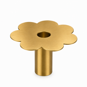 Trending Gold <b>Mirror</b> Flower <b>Candle</b> Holder Luxury Decorative Metal Floral <b>Candle</b> <b>Plate</b> Modern Home Wedding Table Decor - Product Image 6