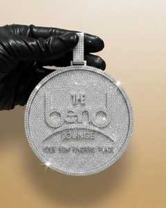 Pendentif cercle personnalisé entièrement serti de pierres, en argent 925, style Hip Hop, breloques de luxe, pendentif Moissanite, bijoux de rappeur pour hommes - Product Image 3