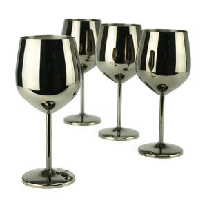 Verre à vin haut de gamme en acier inoxydable, finition luxueuse, personnalisé, 16 oz, verre à champagne en métal - Product Image 2