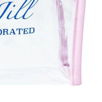 Sac à cosmétiques transparent, pochette de voyage transparente, organisateur de maquillage portable à fermeture éclair, écologique, durable, pour le rangement quotidien, avec poignée souple