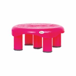 Taburete Redondo de Plástico, Compacto y Multiusos para el Hogar # taburete de plástico # silla de estar sentado # Silla media - Product Image 1