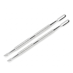 Pousse-ongles métalliques croisés à double embout pour manucure, outil professionnel pour salon, pour kits de manucure - Product Image 4