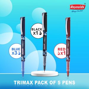Luxury High Quality Waterproof <b>Ink</b> Liquid Gel Pens 0.5mm Tip Black/Blue/Red <b>Ink</b> Novelty Office School Use Reynolds Trimax Pen - Product Image 6