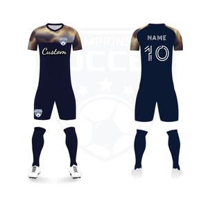 Uniformes de Fútbol Personalizados al por Mayor de Alta Calidad, Camisetas de Fútbol Retro de Francia, Uniformes de Fútbol Completos para Hombre Sublimados en Tailandia - Product Image 2