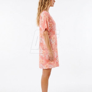 Vestido playero informal para mujer, vestido ligero holgado con estampado de verano para vacaciones en la playa y para usar en las vacaciones - Product Image 2