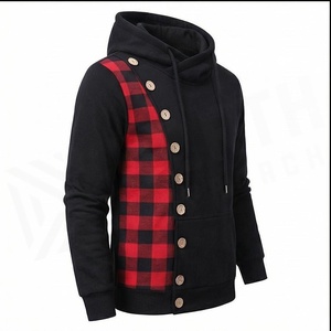 Hoodie surdimensionné élégant pour homme, design vintage délavé avec poche avant, confortable, personnalisable pour l'hiver. - Product Image 3