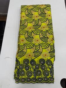 Tissu en Voile de Coton Pur de Haute Qualité pour Dentelle Africaine, Respirant, 120 GSM, Poids Moyen, Vêtements Traditionnels Multicolores - Product Image 2