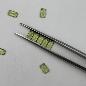 Peridoto Verde Natural Pulido, Corte Octogonal, 3x5 mm, Gema Suelta |   Suministros para la Fabricación de Joyería |   Proveedor Mayorista - Product Image 3