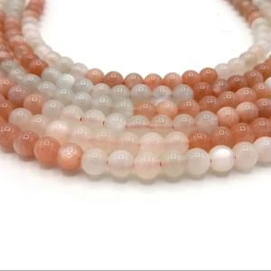 Cuentas redondas lisas de piedra lunar natural multicolor de 4 mm a 10 mm, precio al por mayor, cuentas sueltas de piedras preciosas a granel, hilo de 15 pulgadas para la fabricación de joyas - Product Image 5