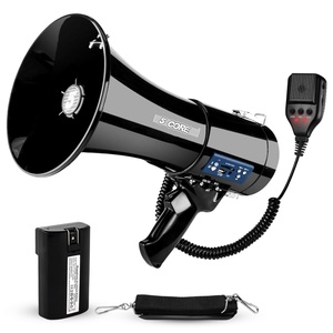 Mégaphone 50W à 5 Noyaux avec Sirène Bluetooth, Volume Réglable, Système de Sonorisation Portable Puissant - Product Image 1
