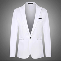 Blazer de mode pour homme, formel et décontracté, idéal pour les occasions tels que les banquets d'affaires et le port au bureau, veste de costume ajustée, petit costume