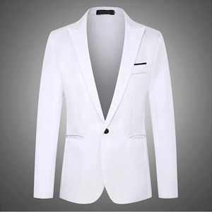 Blazer Formal de Negocios para Hombre, para Ocasiones Casuales como Banquetes Empresariales y Ropa de Oficina, Traje Ajustado, Talla Pequeña - Product Image 6