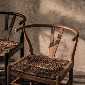 เก้าอี้ทานข้าวทรงวิชโบนไม้สักแท้พรีเมียมพร้อมเบาะหวาย – เก้าอี้ไม้สไตล์สแกนดิเนเวียนสมัยใหม่สำหรับใช้ภายในบ้านและเชิงพาณิชย์ - Product Image 3