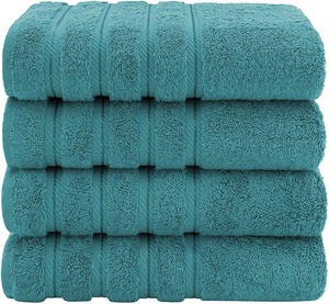 Serviettes de bain en coton 100% pur, directement de l'usine, douces, absorbantes et réutilisables, pour hôtels et complexes hôteliers, disponibles à la vente - Product Image 3