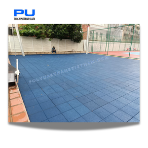 Square Anti-Slip SBR Dyed/EPDM Rubber Tiles 15-30mm Thick Eco-Friendly Gym Flooring with 3-Year Warranty - Product Image 4