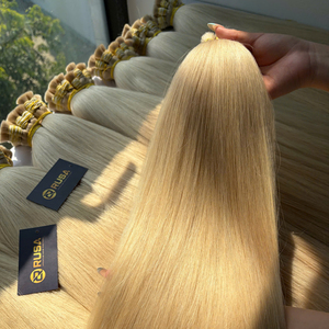 ผมต่อ RUSA HAIR แบบเป็นมัด น้ำหนัก 100 กรัม ผมแท้เวียดนาม เกรดเวอร์จิ้น ซุปเปอร์ดับเบิ้ลดรอน ไม่มีส่วนผสมของเส้นใยสังเคราะห์ สีบลอนด์ - Product Image 3