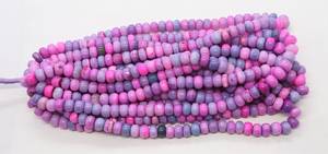 Hermosas Cuentas de Ópalo Rosa Lavanda en Forma de Rondelle, Cuentas Sueltas de Ópalo con Tonos Rosa y Morado, Gema de Ópalo Natural - Product Image 5