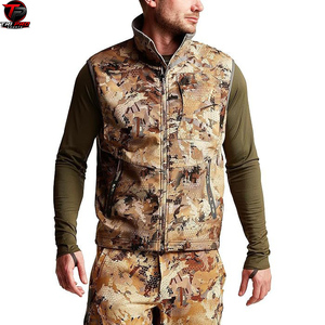Men Outdoor Softshell <b>Utility</b> <b>Vest</b> High Collar Full Zip Multi Zipper Pocket Hunting Fishing Travel <b>Vest</b> Windproof Hunting <b>vest</b> - Product Image 4