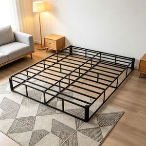 Struttura letto matrimoniale in metallo di alta qualità - Solo telaio in metallo - Product Image 1