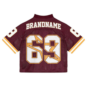 Custom-Made High-Quality 100% Polyester Mesh Sublimated Retro Oversized Loose-Fitting New Style Men's American Football Jerseys - Product Image 2