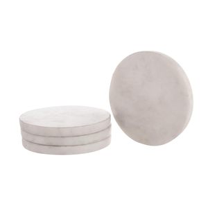 White Round <b>Marble</b> <b>Coaster</b> with Stand 4 pcs Natural Solid Handmade <b>Marble</b> <b>Coaster</b> Table Decorative <b>Coaster</b> Set with Holder - Product Image 5