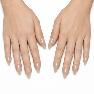 Ongles Amande Style Long Naturel Nude Beige Minimalisme Quotidien Doigt Soie Nue Acrylique Pré-conçu - Product Image 3